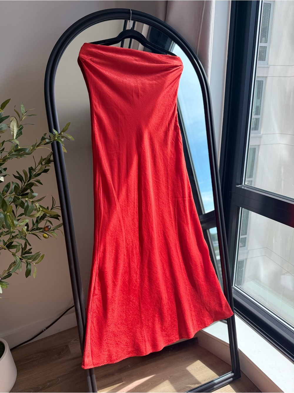 Forever 21 Red Strapless Dress